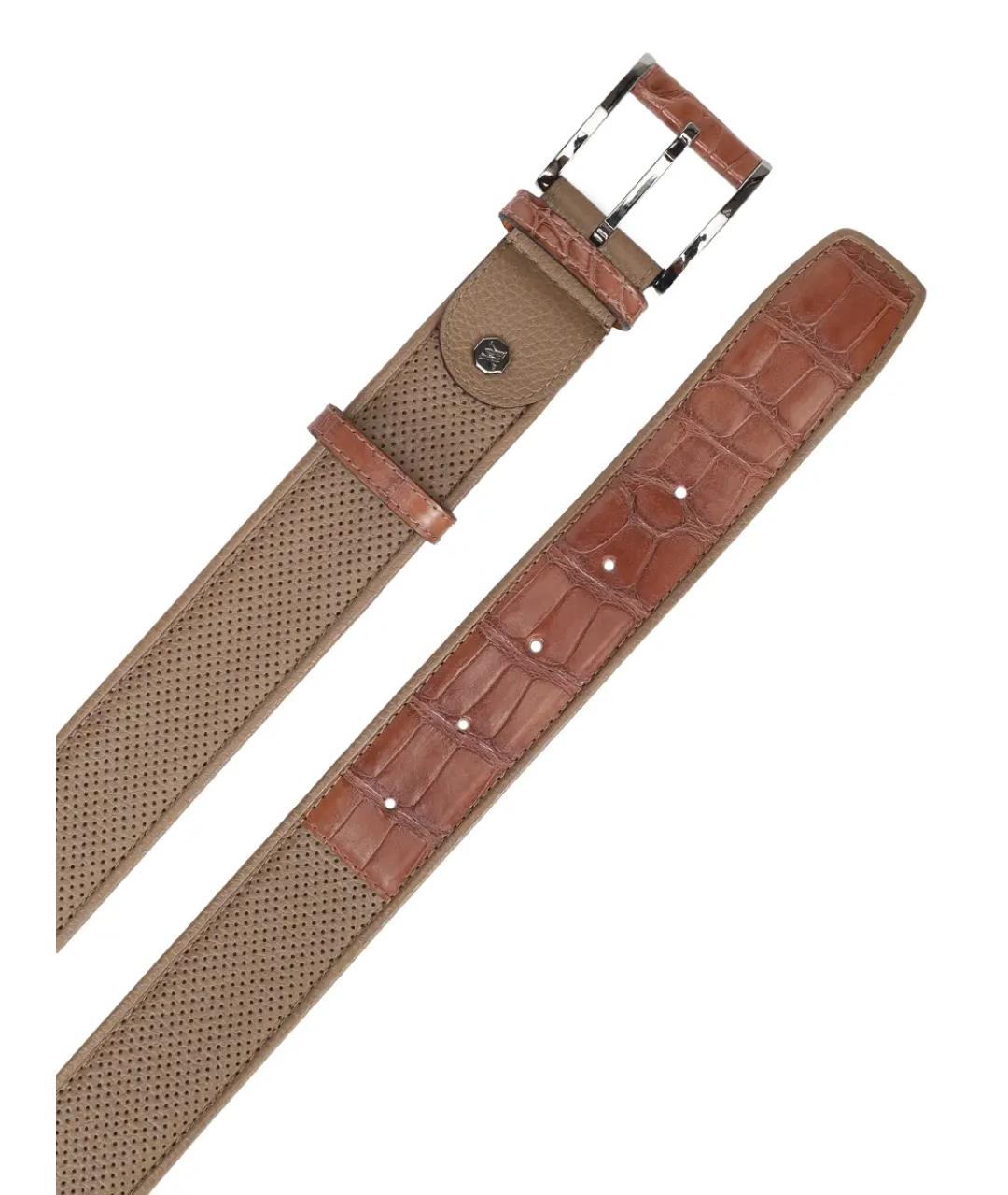 ARTIOLI Бежевый кожаный ремень, фото 3