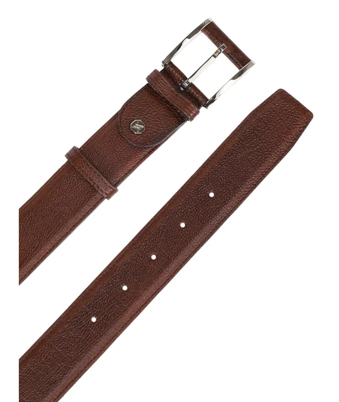 ARTIOLI Коричневый кожаный ремень, фото 3