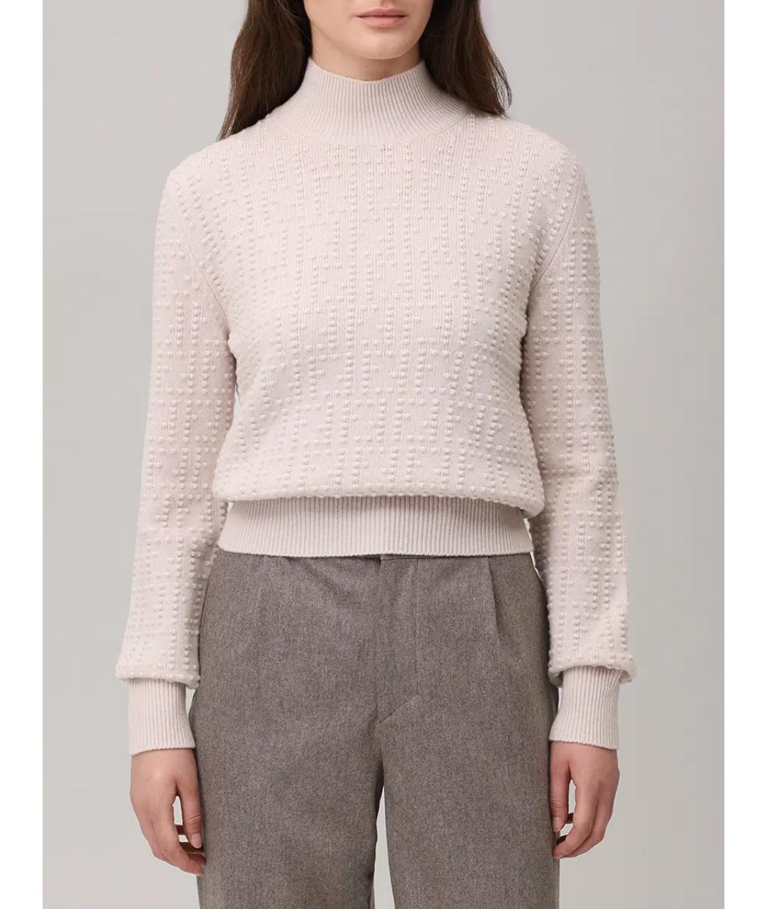 FENDI Розовый шерстяной джемпер / свитер, фото 4