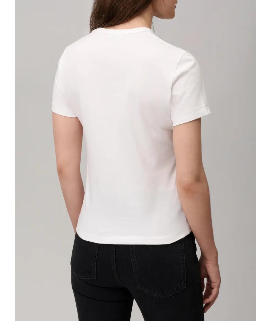 SAINT LAURENT Белая хлопковая футболка, фото 3