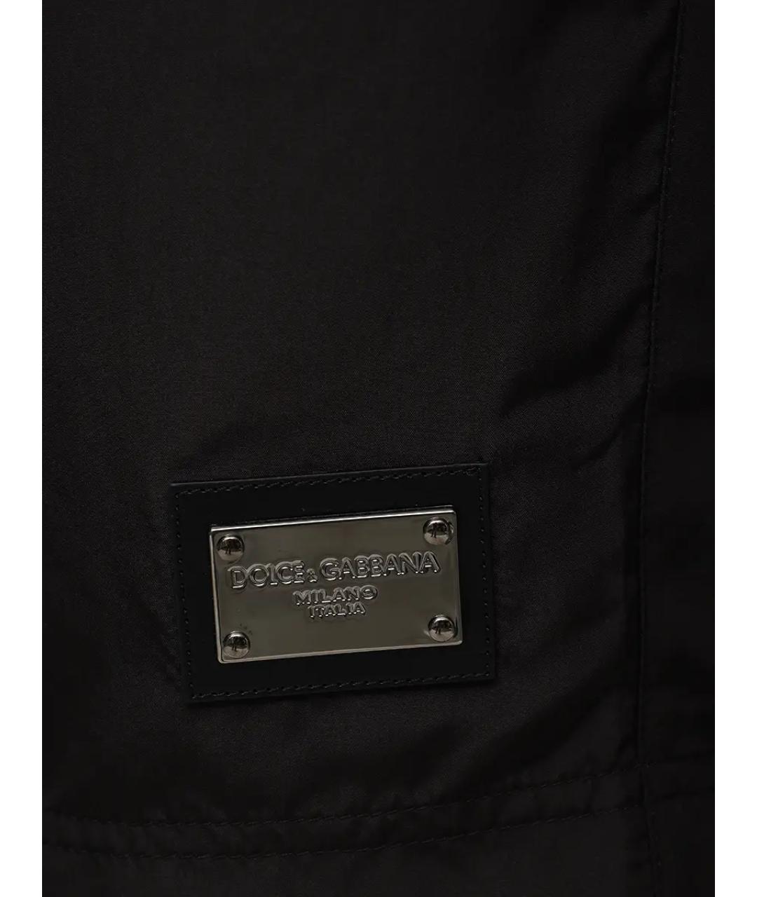 DOLCE&GABBANA Черные полиамидовые шорты, фото 4