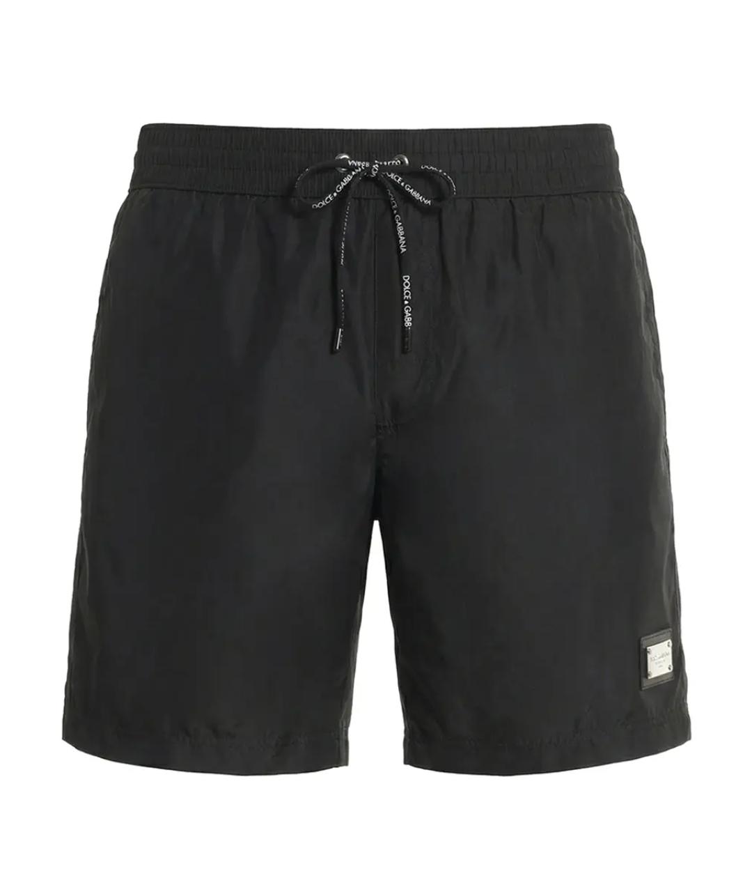 DOLCE&GABBANA Черные полиамидовые шорты, фото 1