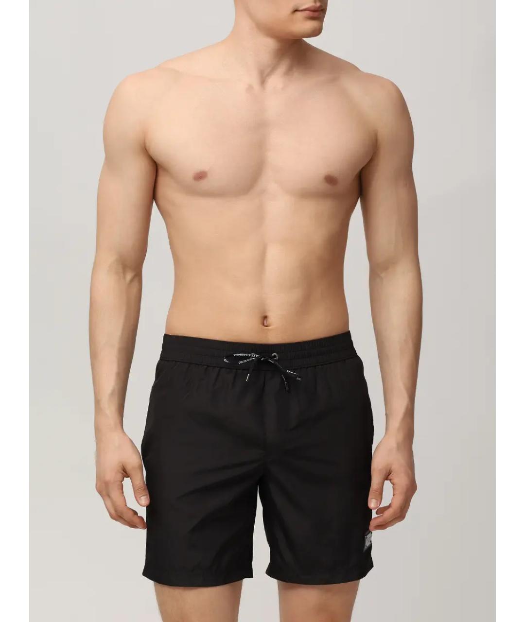 DOLCE&GABBANA Черные полиамидовые шорты, фото 2