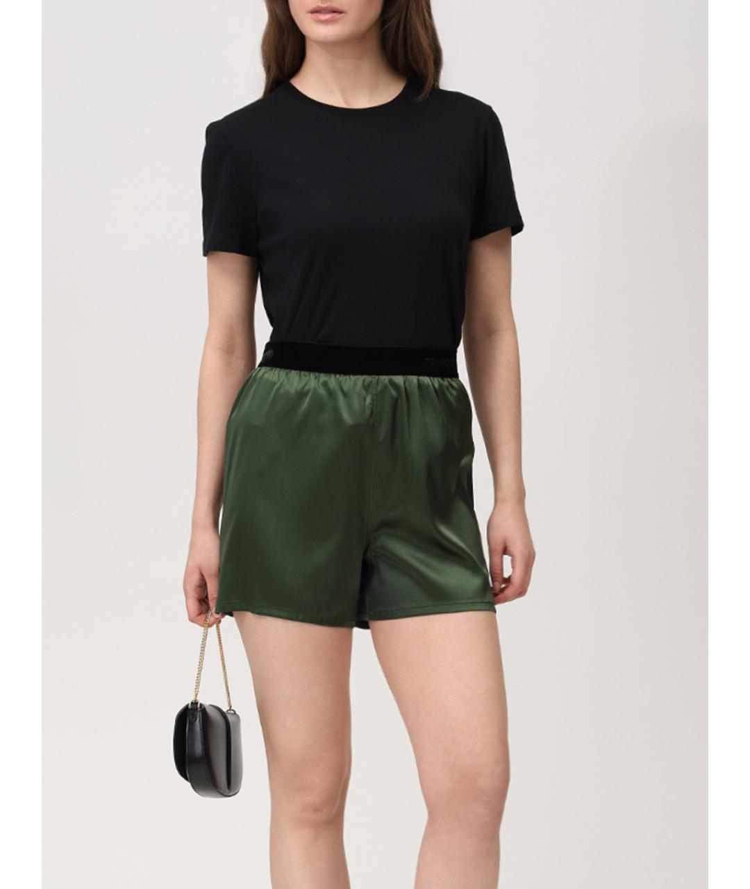 TOM FORD Зеленые шелковые шорты, фото 2