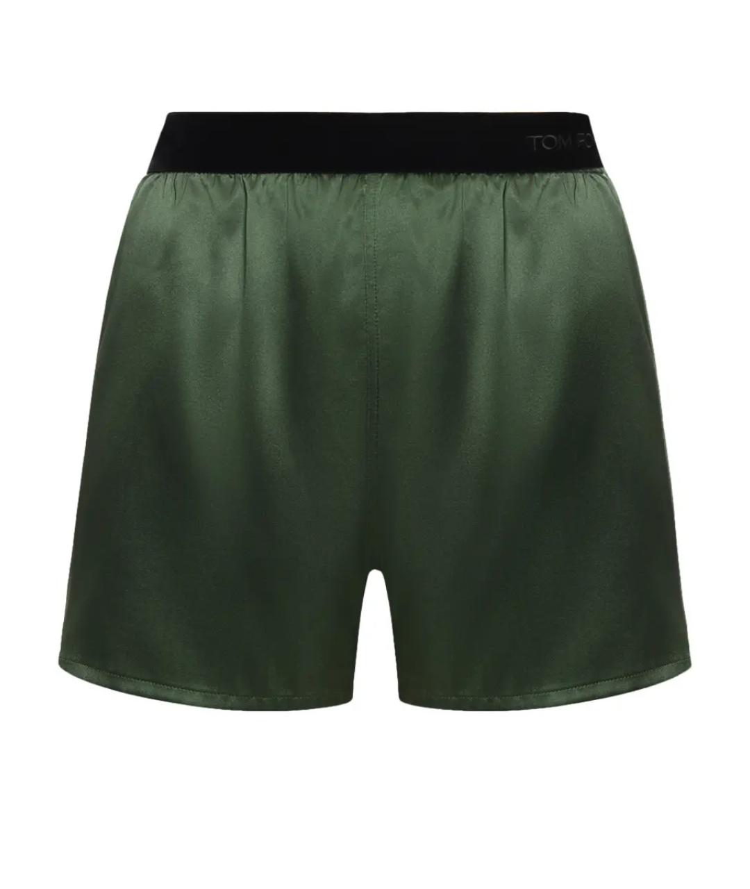 TOM FORD Зеленые шелковые шорты, фото 1