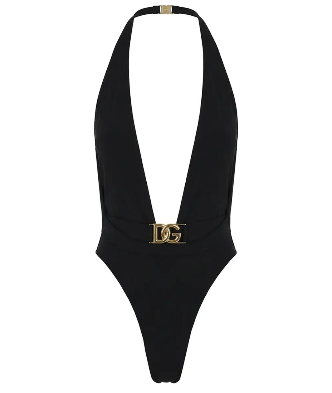 DOLCE&GABBANA Черный полиамидовый купальник, фото 1