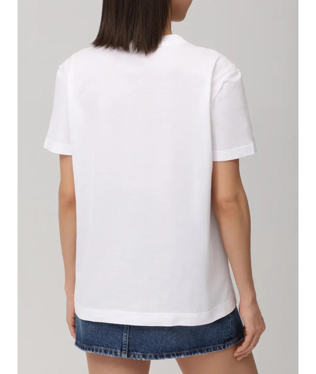 DOLCE&GABBANA Белая хлопковая футболка, фото 3