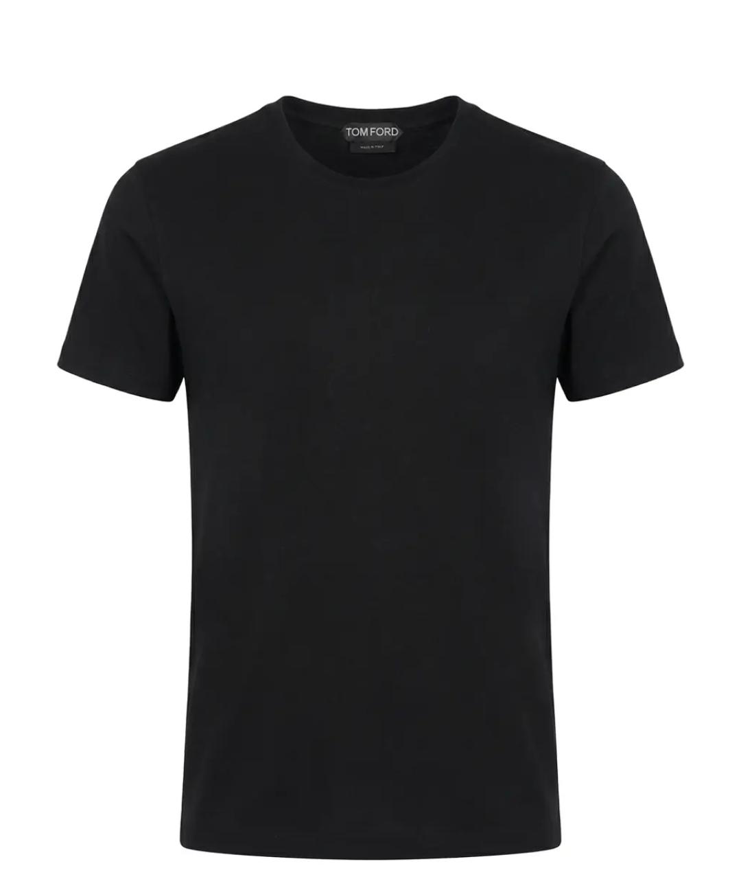 TOM FORD Черная хлопковая футболка, фото 1
