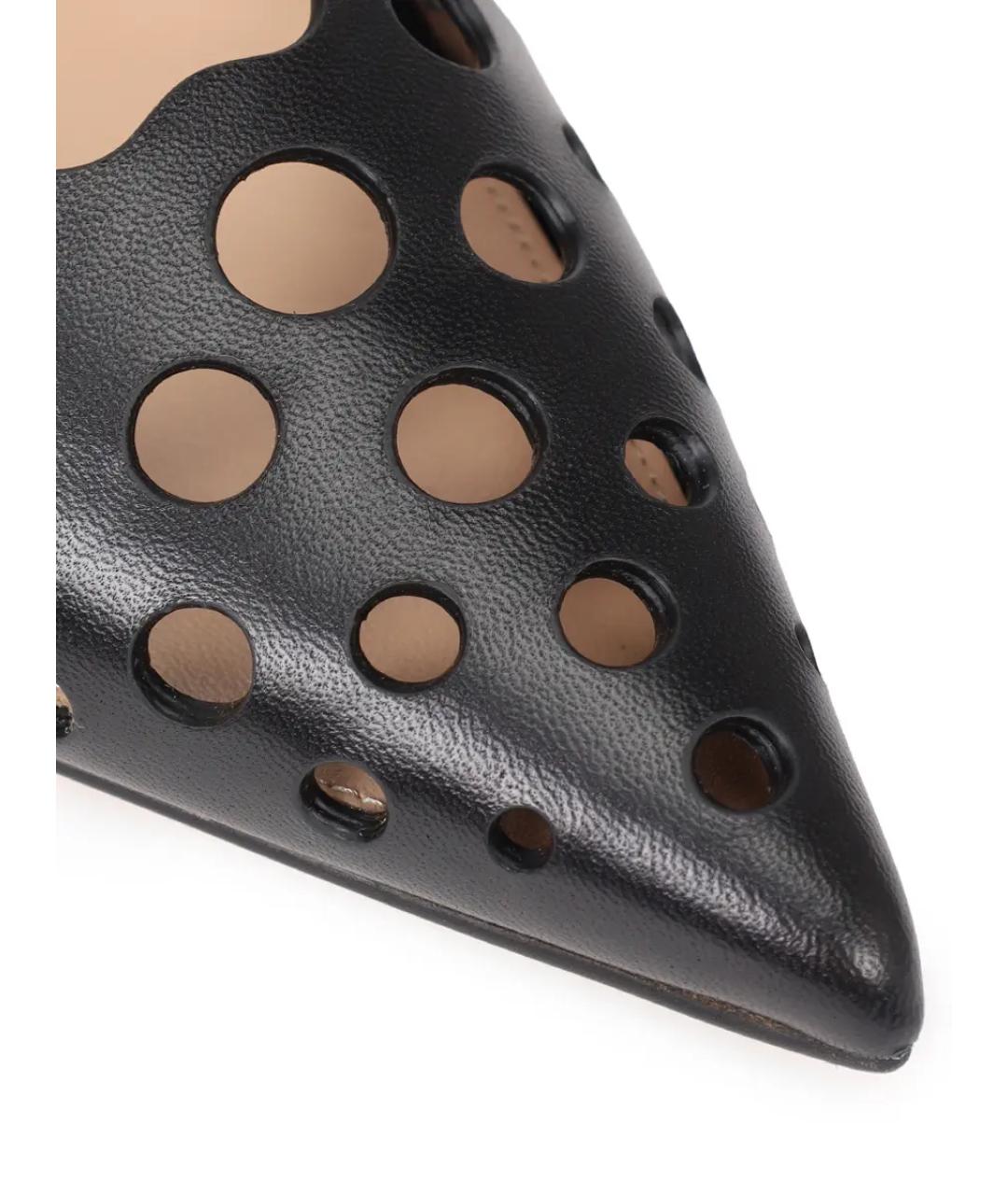 GIANVITO ROSSI Черные кожаные туфли, фото 5