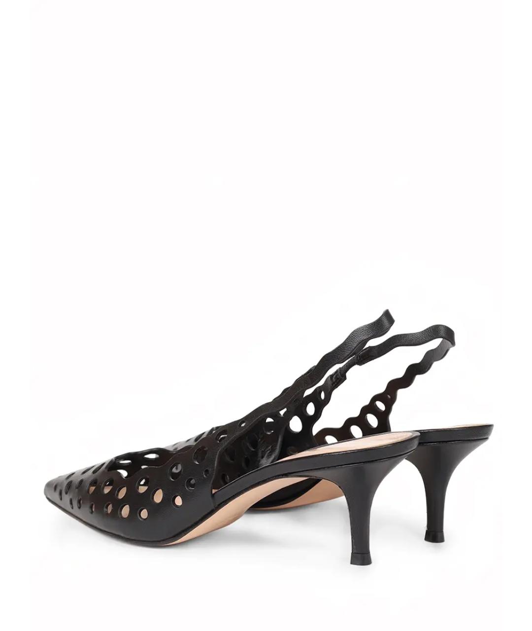 GIANVITO ROSSI Черные кожаные туфли, фото 4