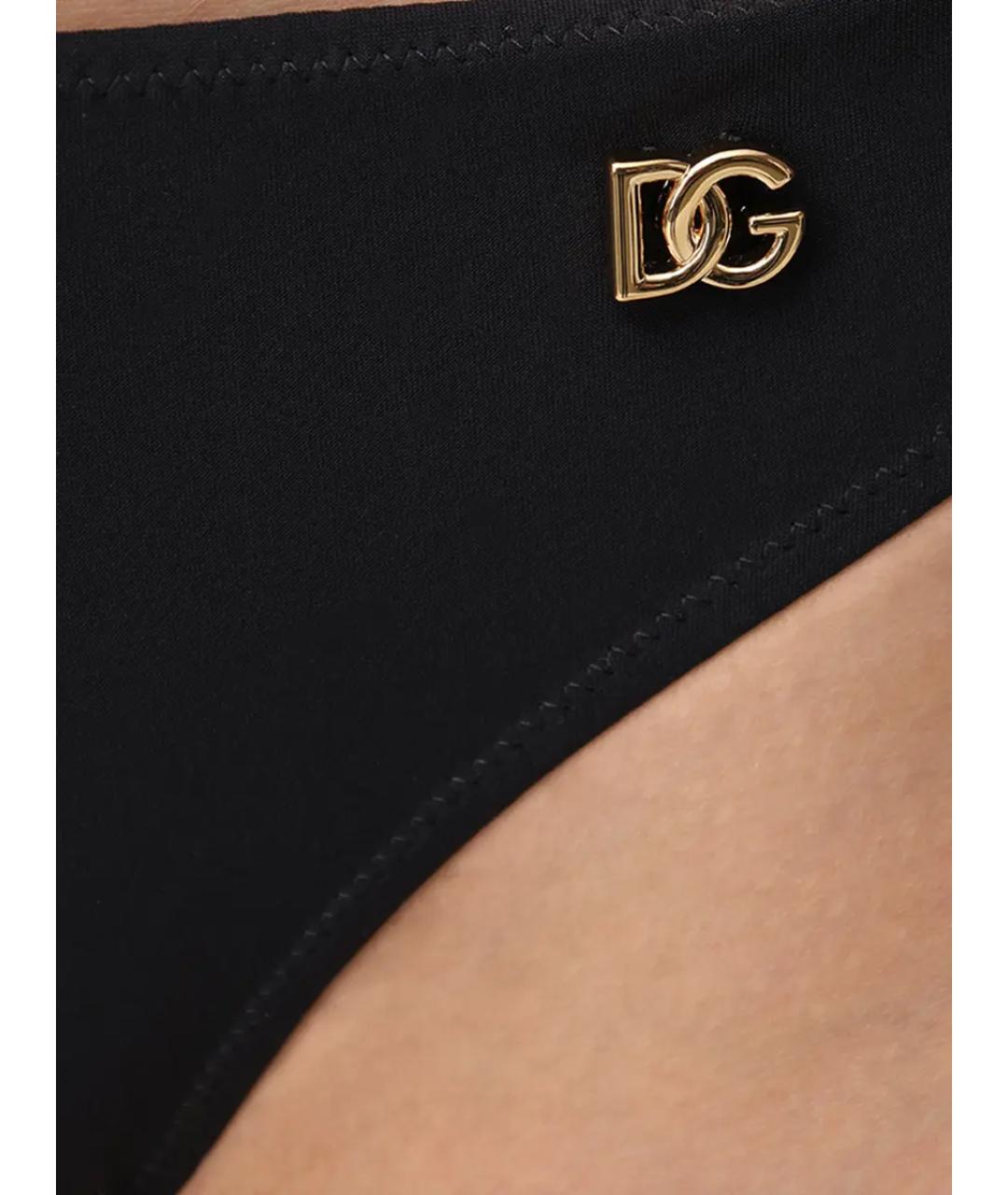 DOLCE&GABBANA Черный полиамидовый купальник, фото 4