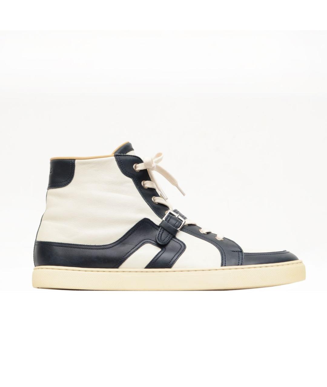 HERMES Белые кожаные высокие кроссовки / кеды, фото 9