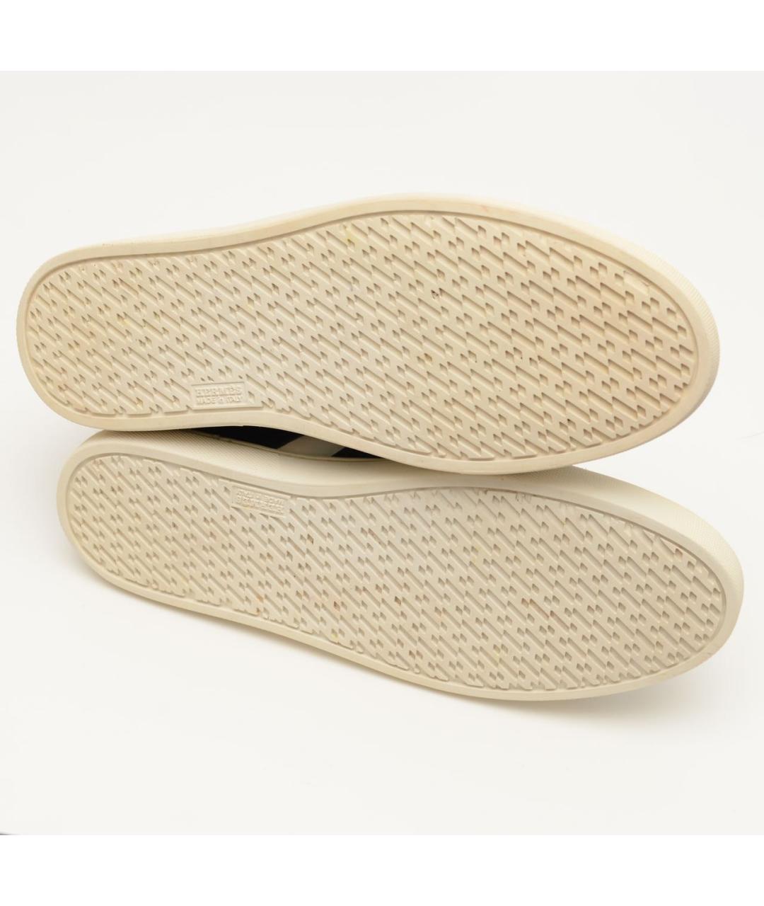 HERMES Белые кожаные высокие кроссовки / кеды, фото 8