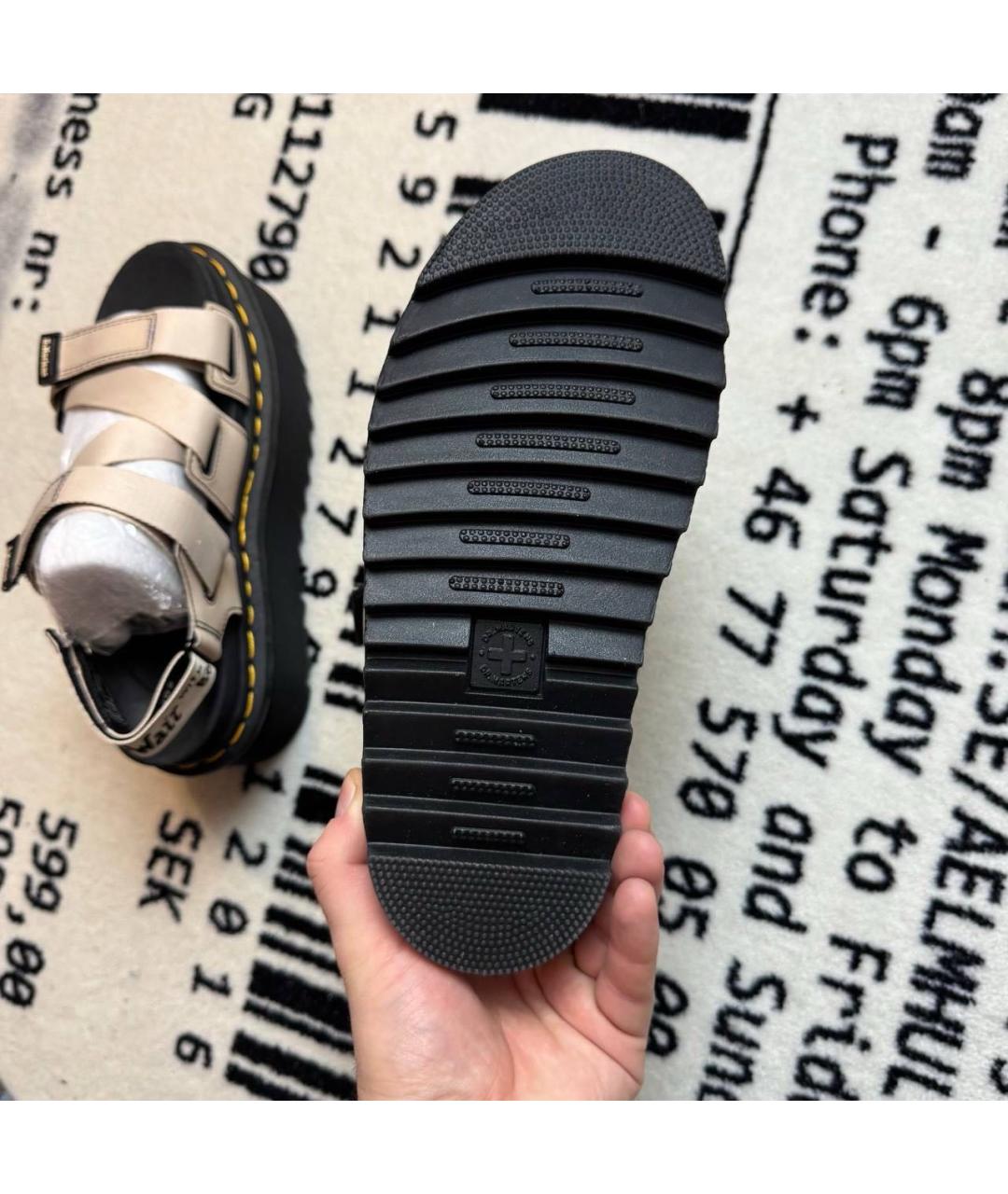 DR. MARTENS Бежевые сандалии, фото 5