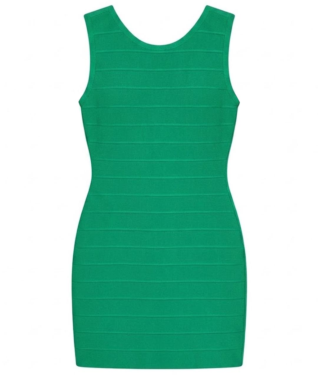 HERVE LEGER Зеленые вискозное коктейльное платье, фото 1