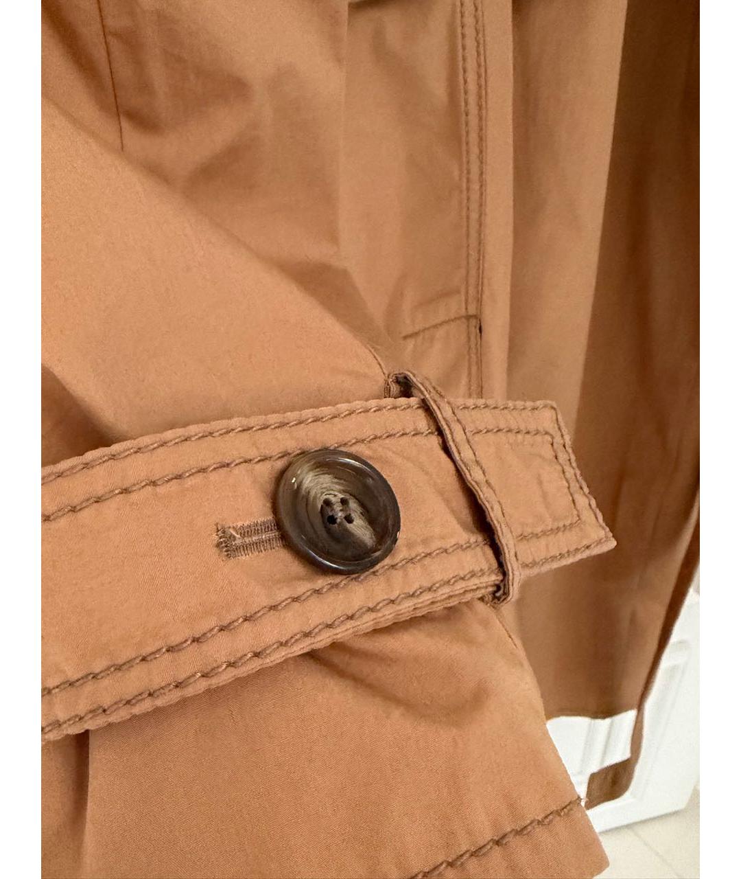 ACNE STUDIOS Горчичный хлопковый тренч/плащ, фото 6