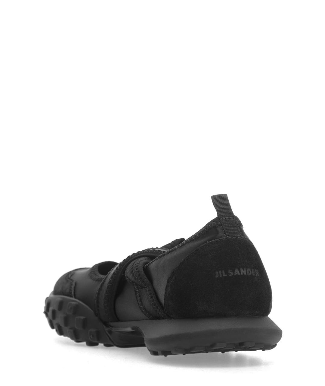 JIL SANDER Черные текстильные кроссовки, фото 3