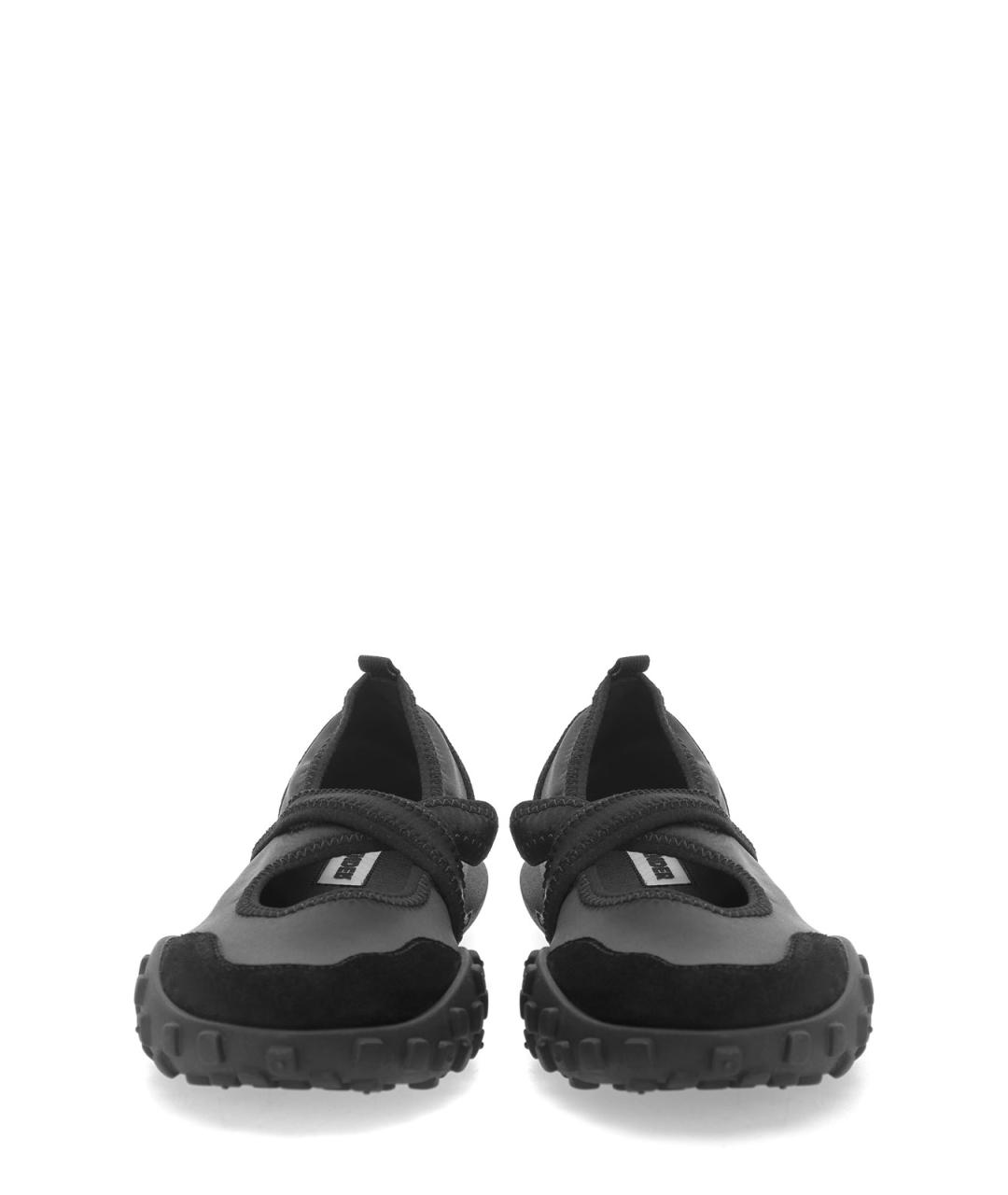 JIL SANDER Черные текстильные кроссовки, фото 5