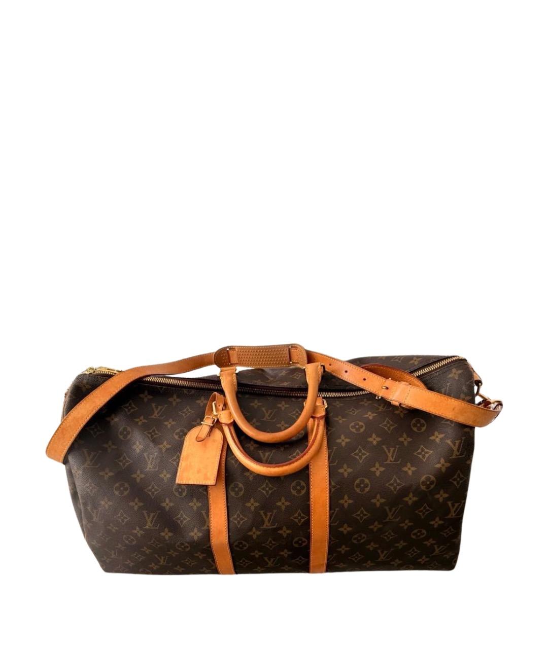 LOUIS VUITTON Коричневая дорожная/спортивная сумка, фото 1