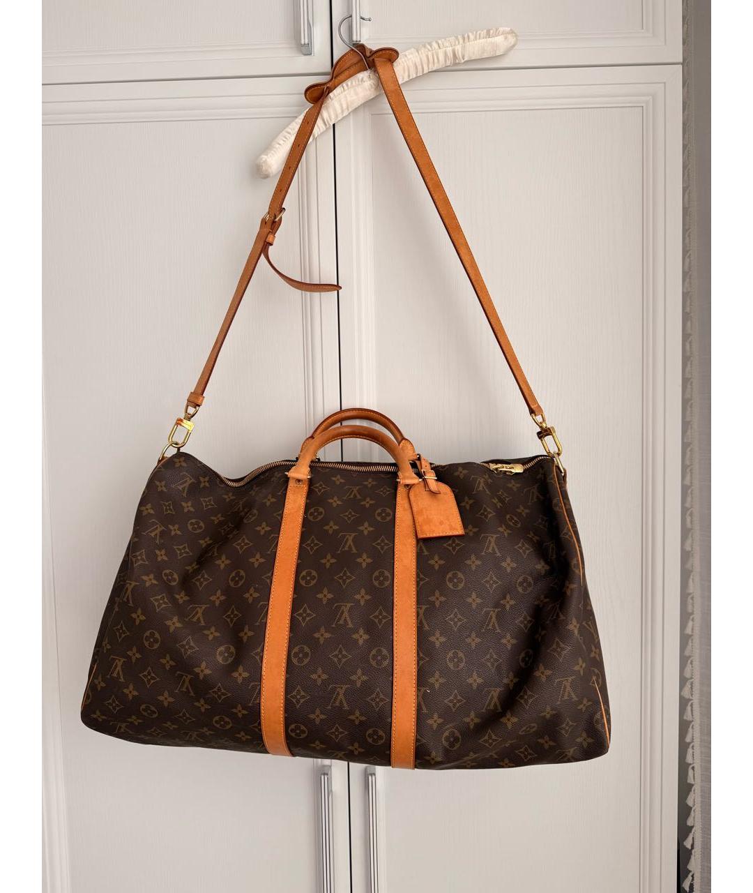 LOUIS VUITTON Коричневая дорожная/спортивная сумка, фото 2