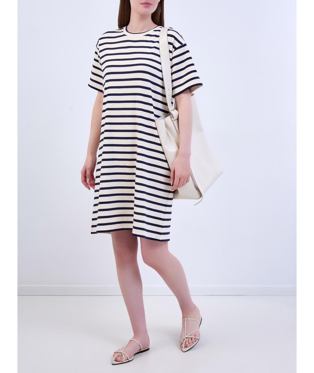 JIL SANDER Мульти хлопковое повседневное платье, фото 2