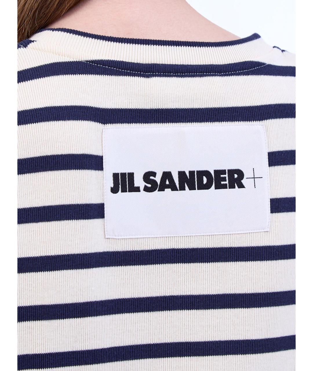JIL SANDER Мульти хлопковое повседневное платье, фото 5