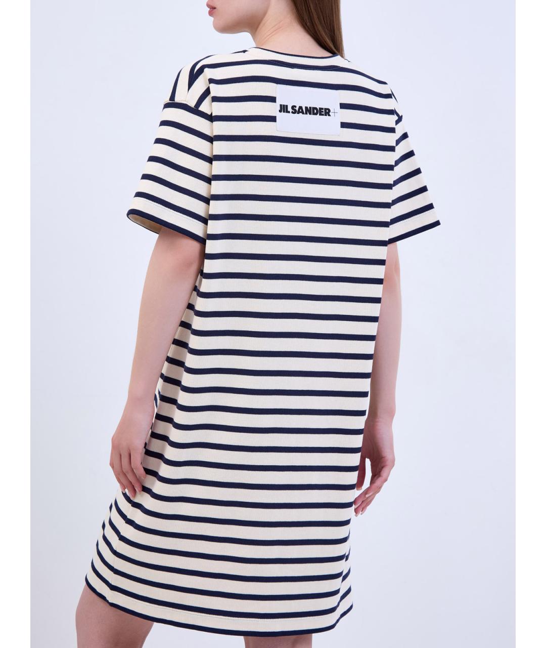 JIL SANDER Мульти хлопковое повседневное платье, фото 4