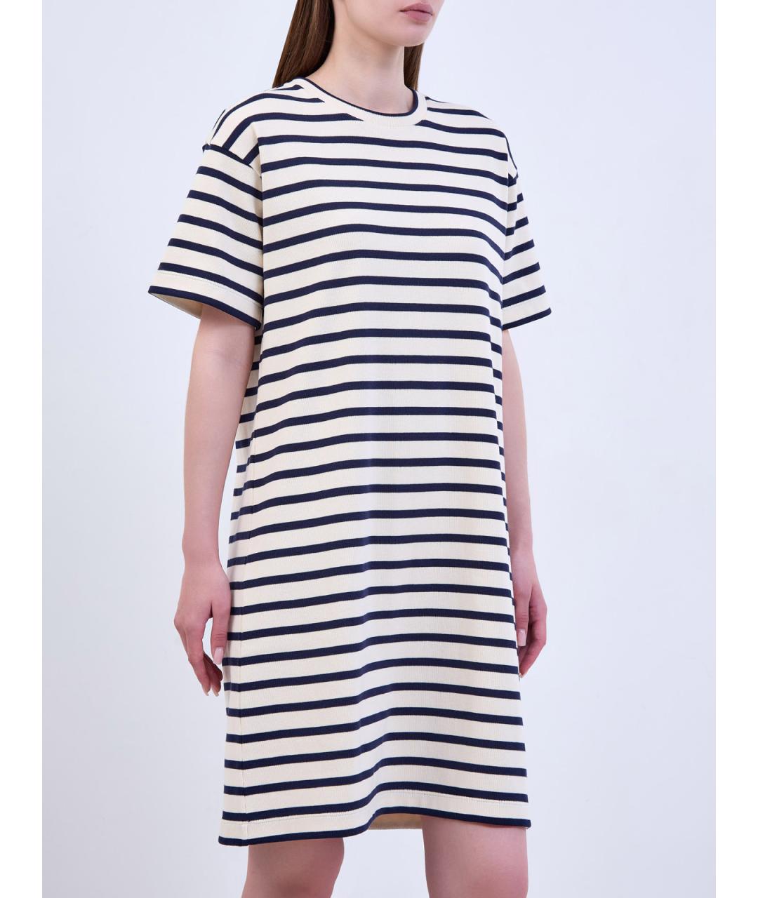 JIL SANDER Мульти хлопковое повседневное платье, фото 3