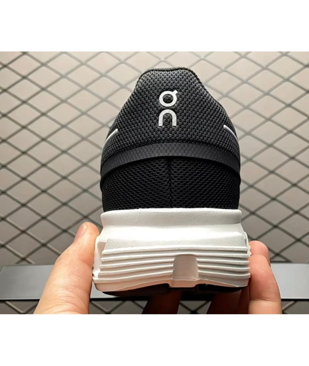ON Черные текстильные низкие кроссовки / кеды, фото 6