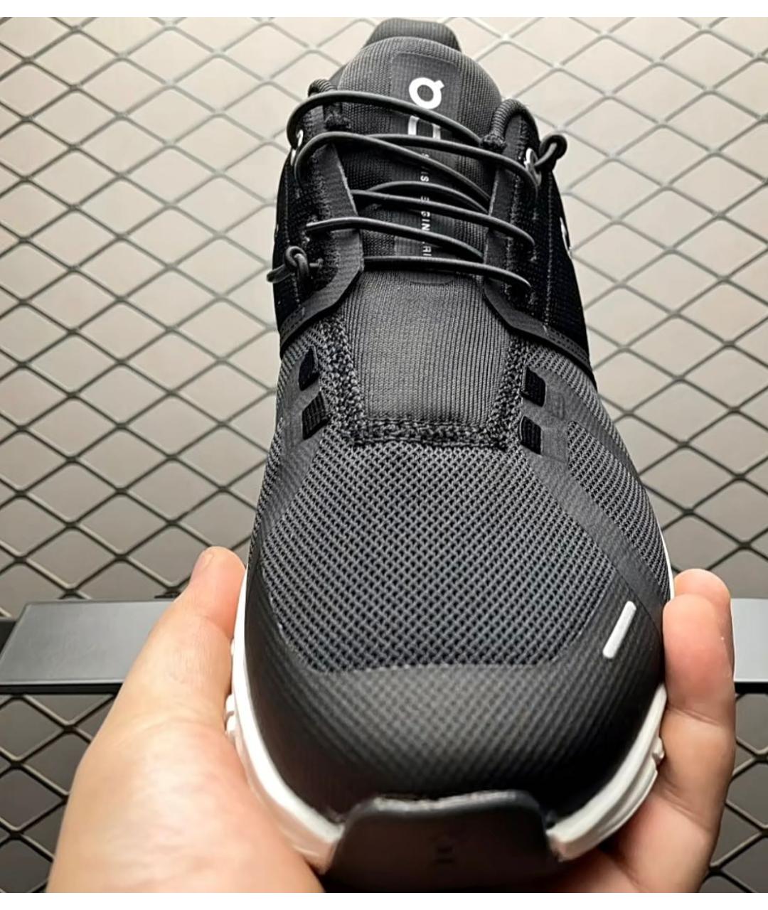 ON Черные текстильные низкие кроссовки / кеды, фото 5