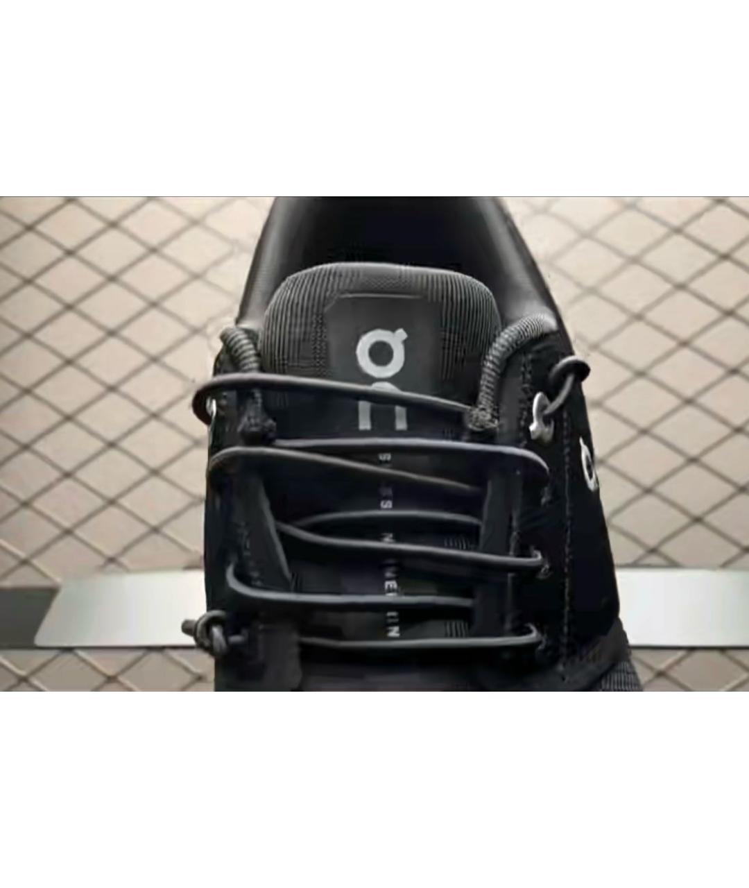 ON Черные текстильные низкие кроссовки / кеды, фото 8