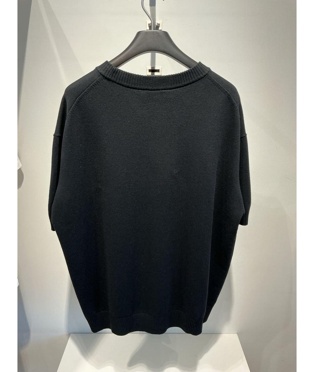 HUGO Черная хлопковая футболка, фото 4