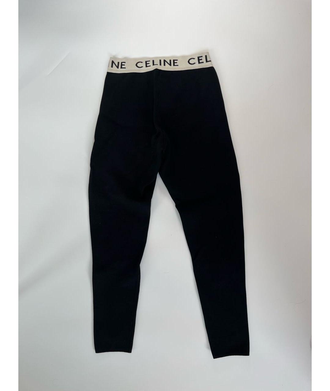 CELINE Черные хлопковые леггинсы и велосипедки, фото 2