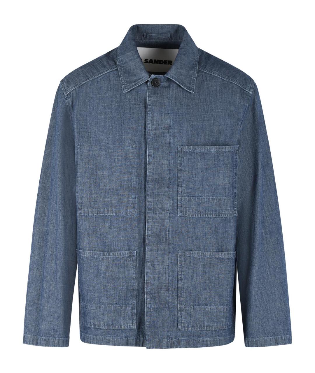 JIL SANDER Синяя деним куртка, фото 1