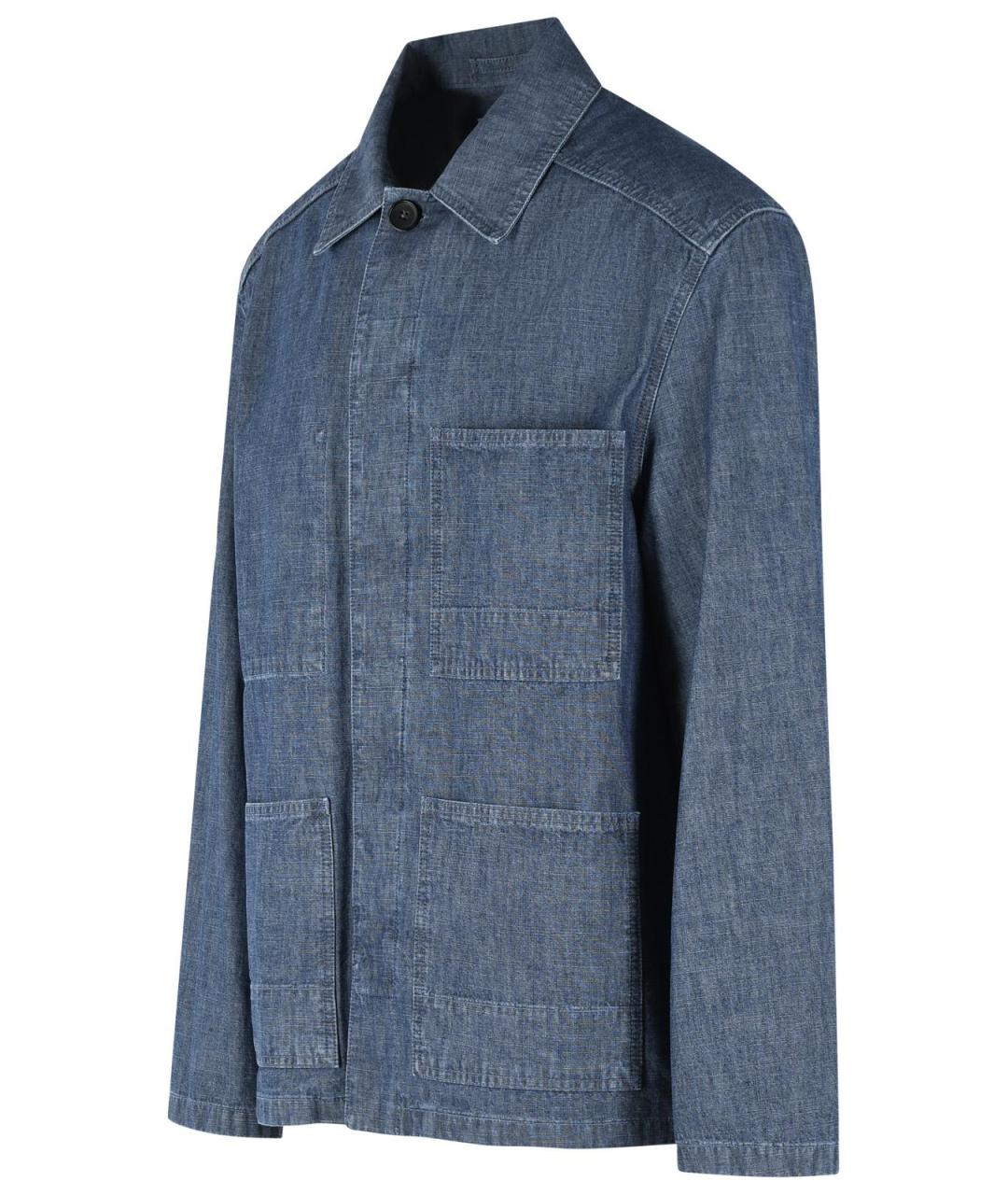JIL SANDER Синяя деним куртка, фото 2
