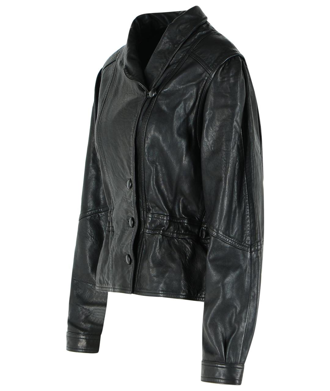 ISABEL MARANT Черная кожаная куртка, фото 2