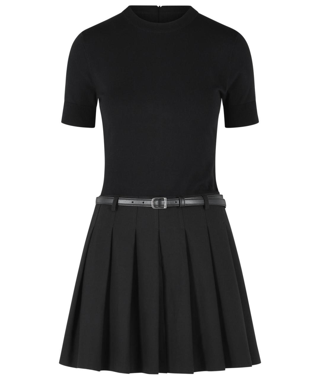 SIMKHAI Черное полиэстеровое повседневное платье, фото 1