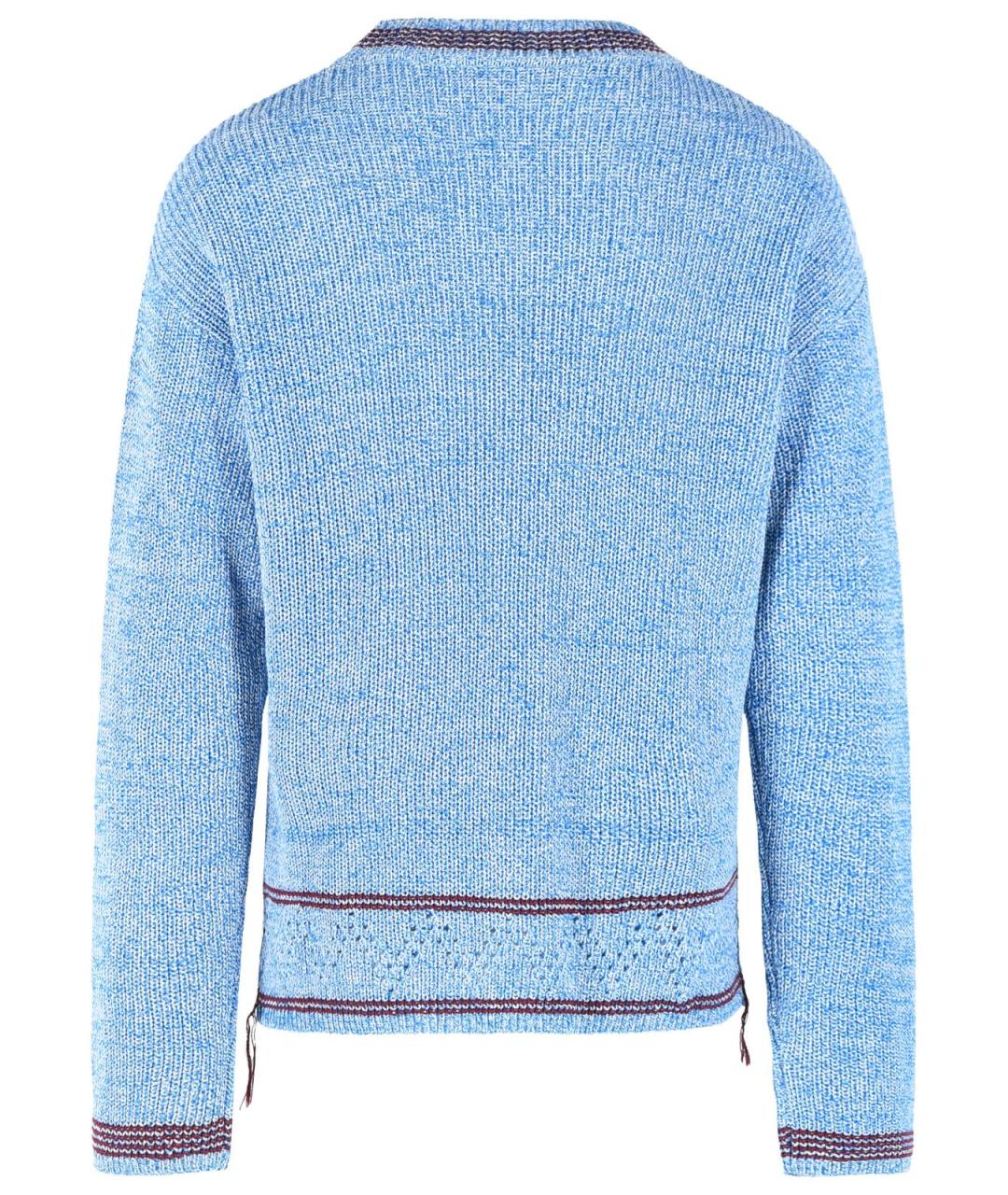 MARNI Голубой хлопковый джемпер / свитер, фото 3