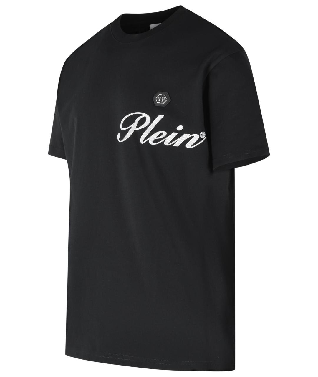 PHILIPP PLEIN Черная хлопковая футболка, фото 2