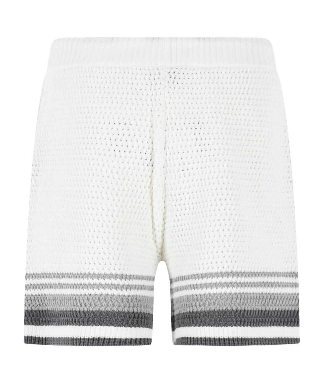 CASABLANCA Белые хлопковые шорты, фото 3