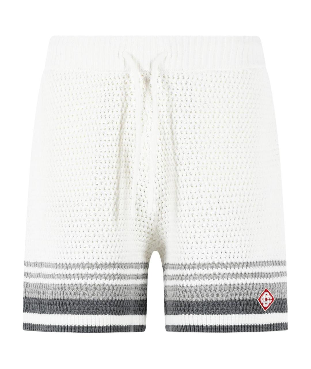 CASABLANCA Белые хлопковые шорты, фото 1