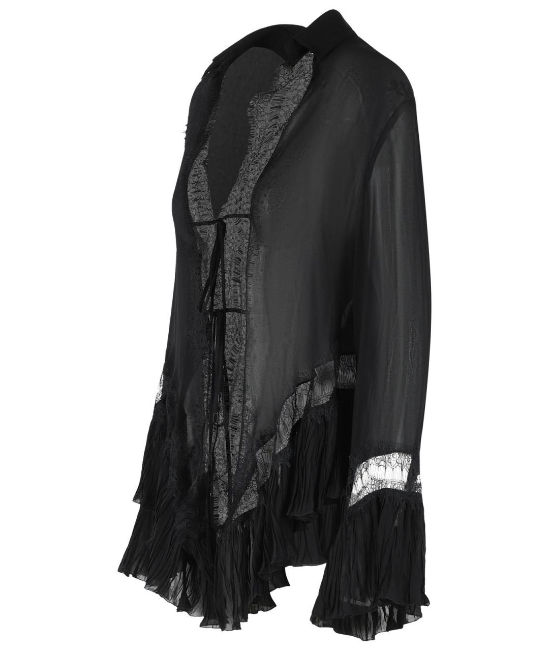 BLUMARINE Черная вискозная рубашка, фото 2