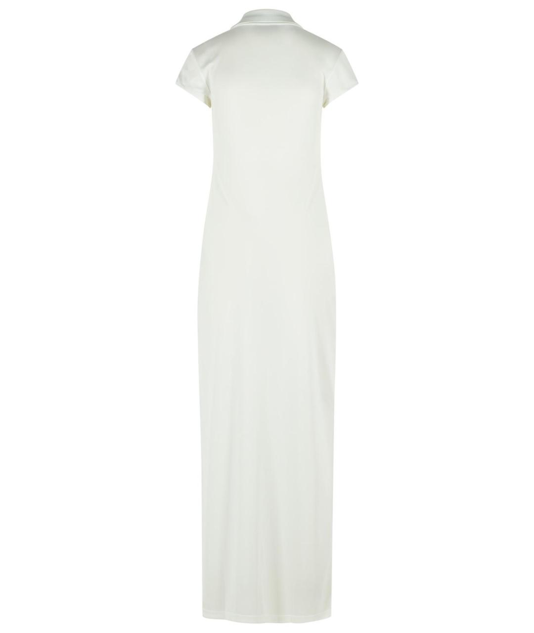 COURREGES Белое полиэстеровое повседневное платье, фото 3
