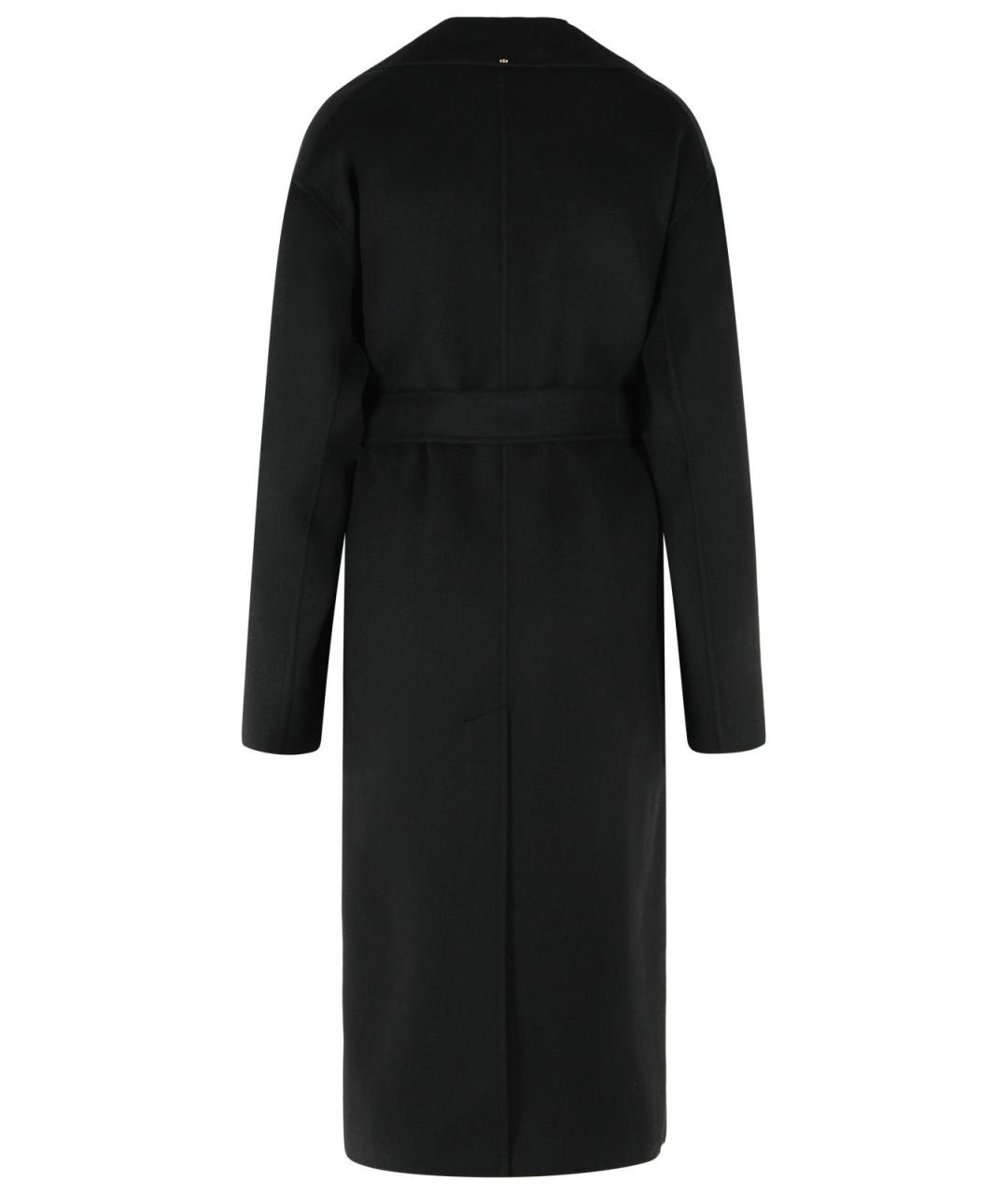 SPORTMAX Черное шерстяное пальто, фото 3