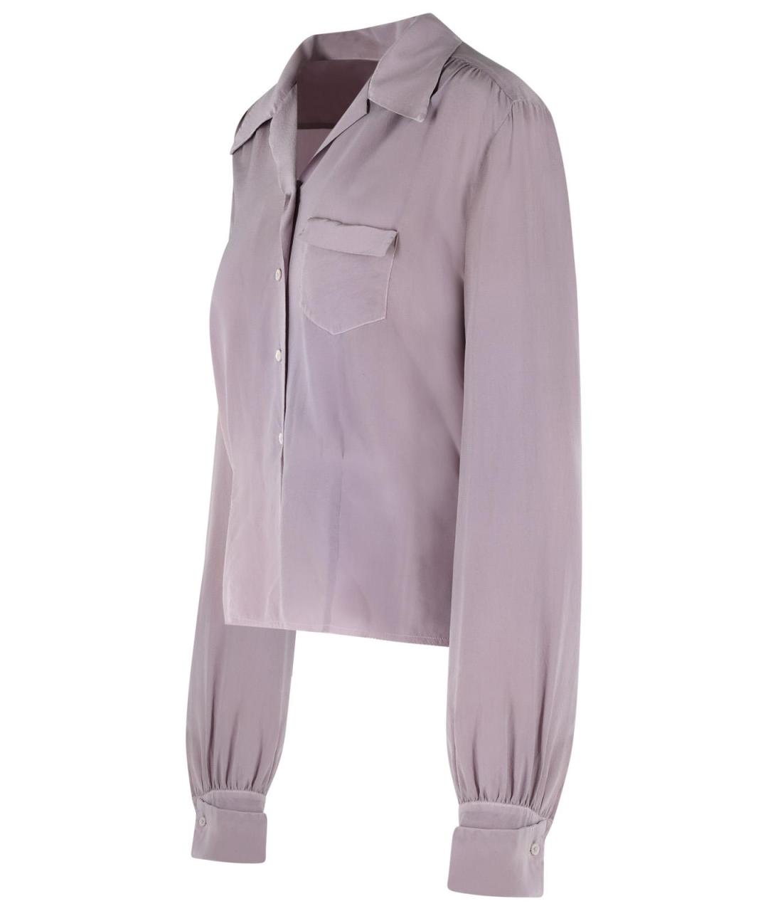 MAISON MARGIELA Фиолетовая шелковая рубашка, фото 2