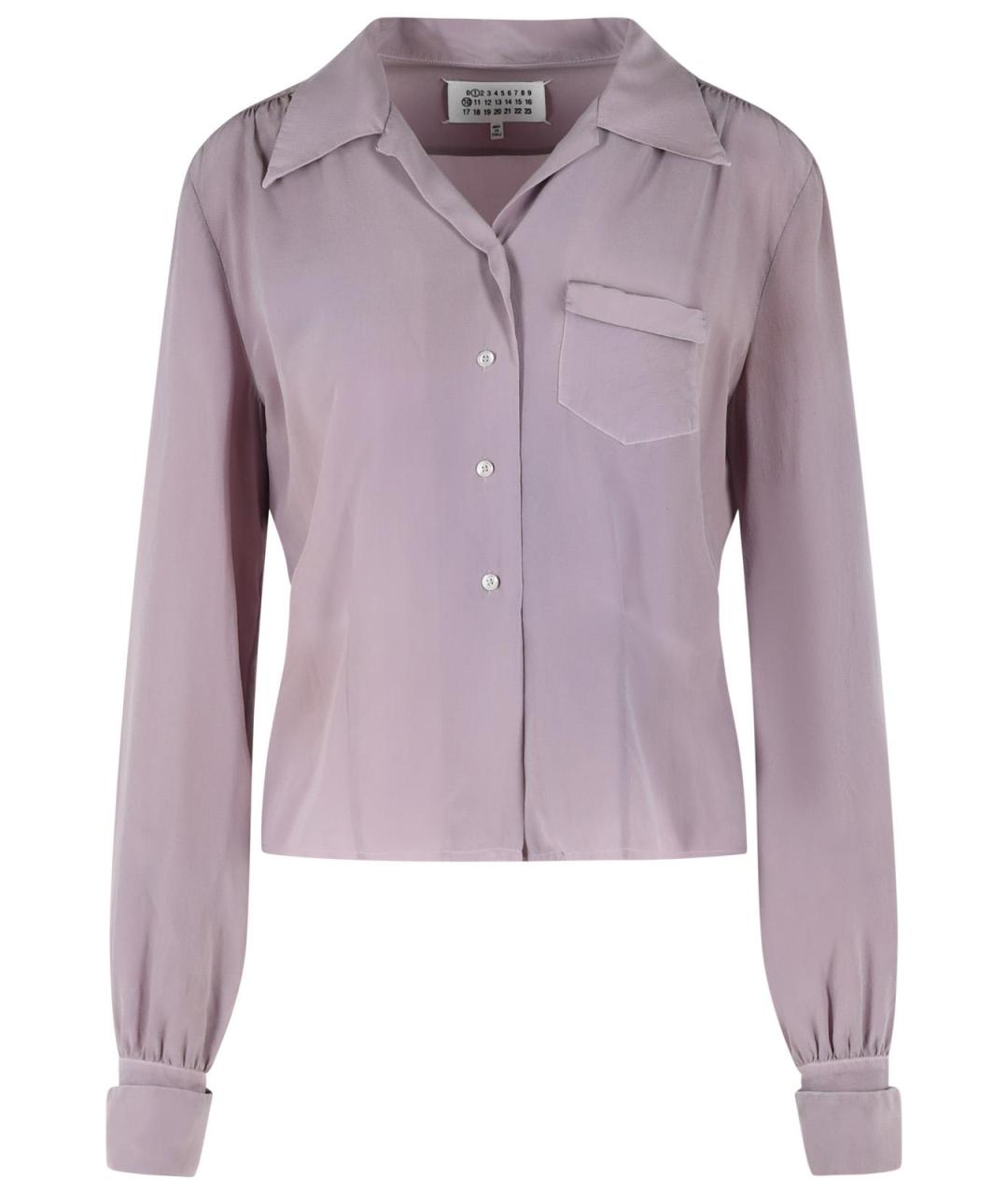 MAISON MARGIELA Фиолетовая шелковая рубашка, фото 1