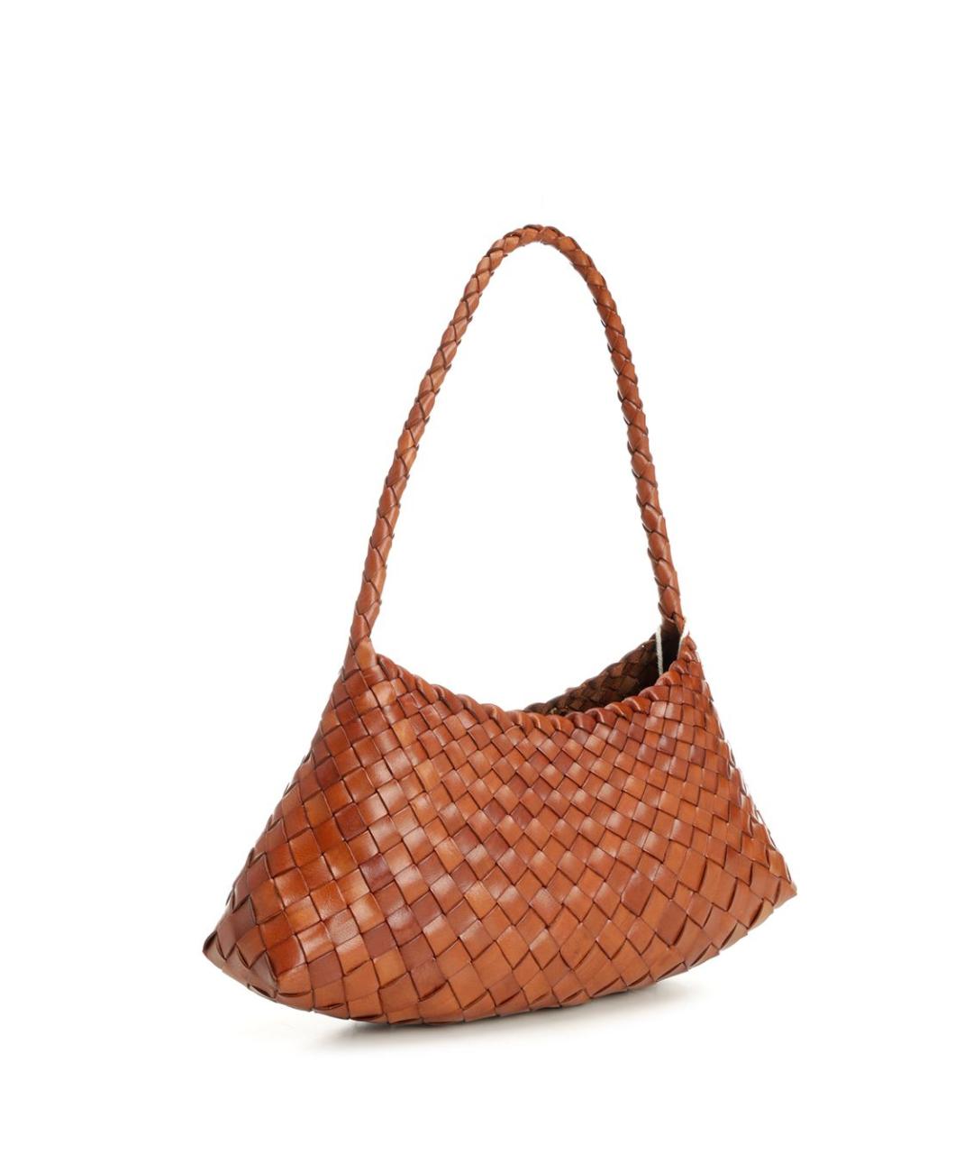 Dragon Diffusion Коричневая кожаная сумка с короткими ручками, фото 2