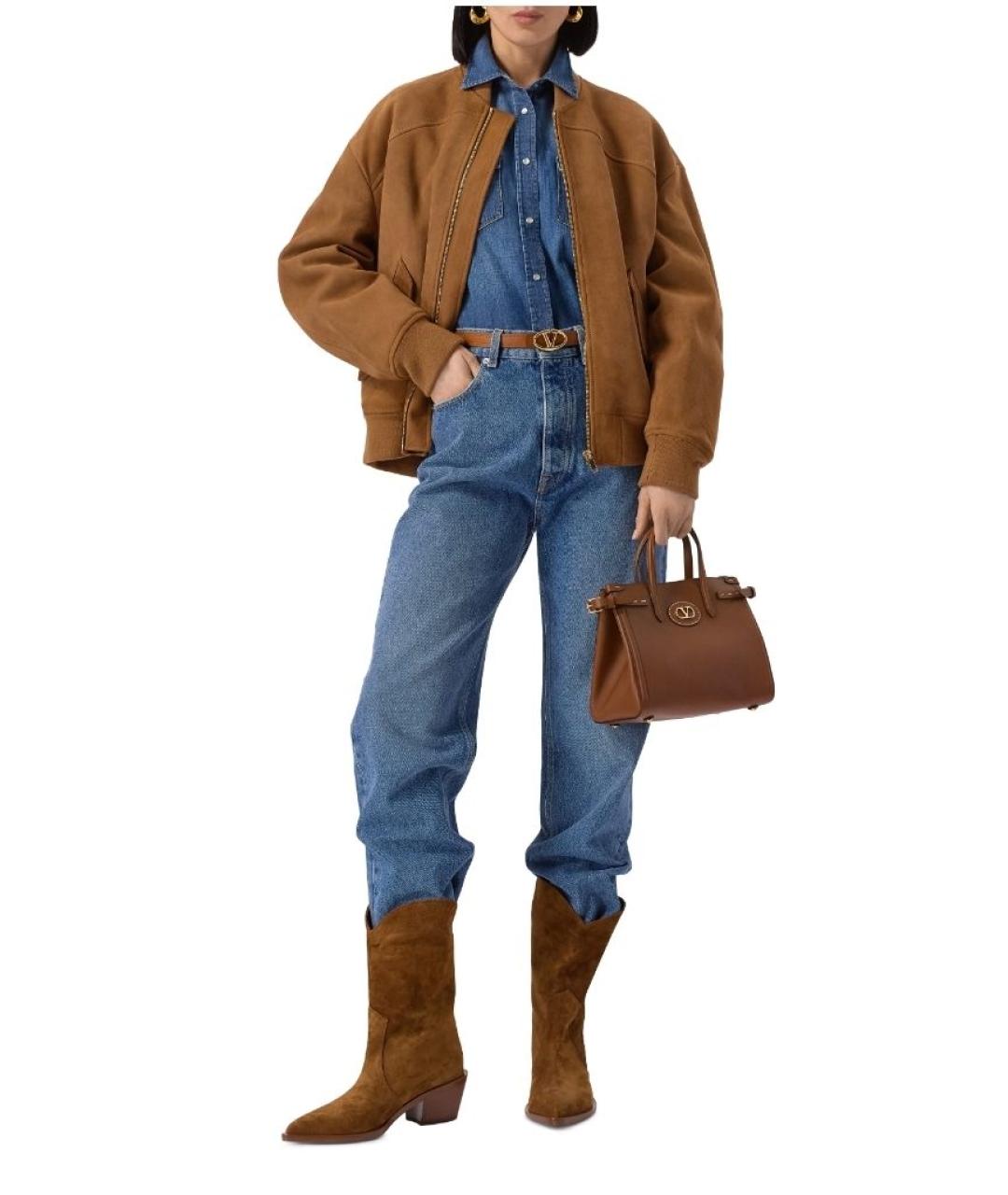 GIANVITO ROSSI Коричневые замшевые сапоги, фото 3