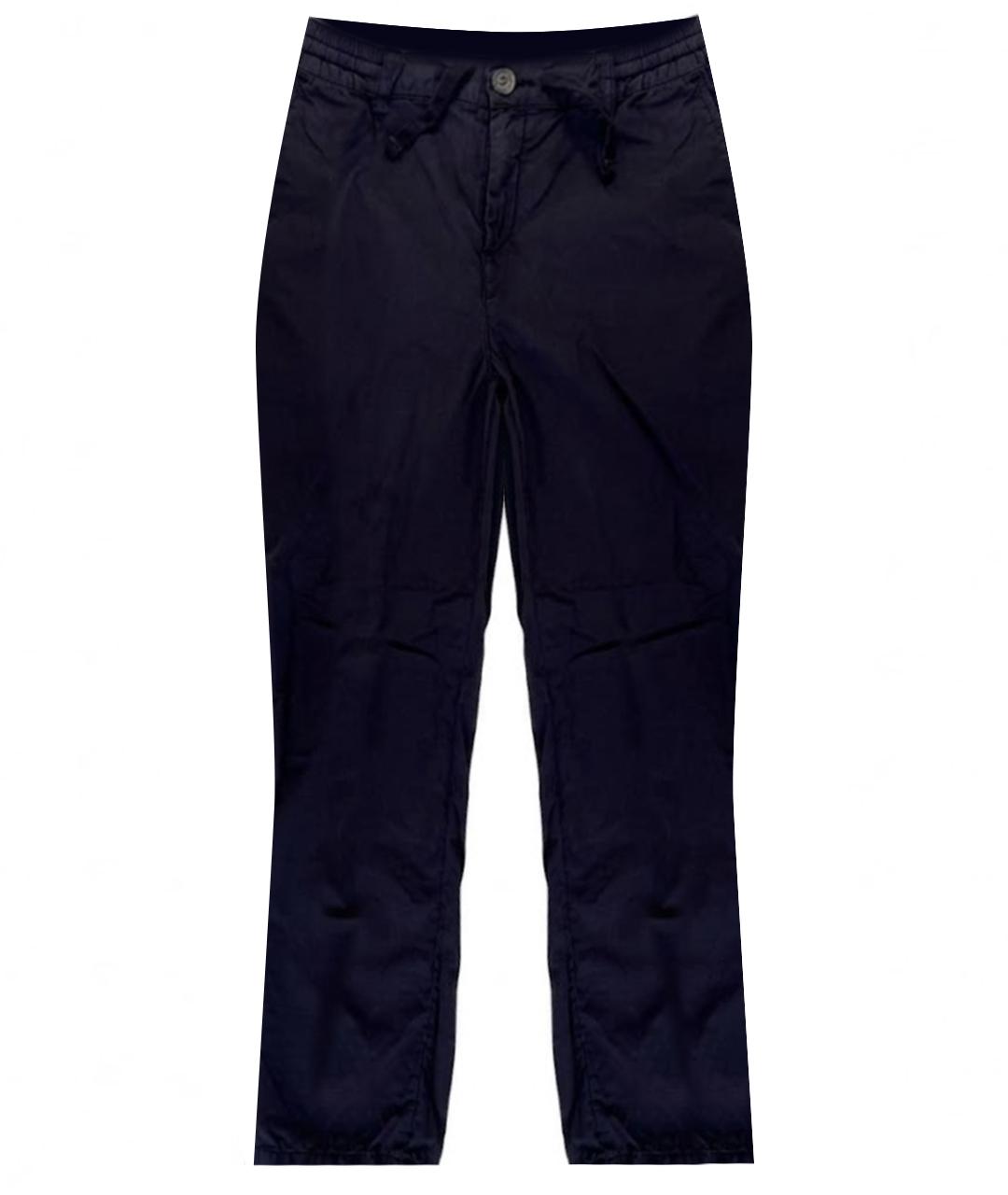 DOLCE&GABBANA Темно-синие хлопковые брюки и шорты, фото 1