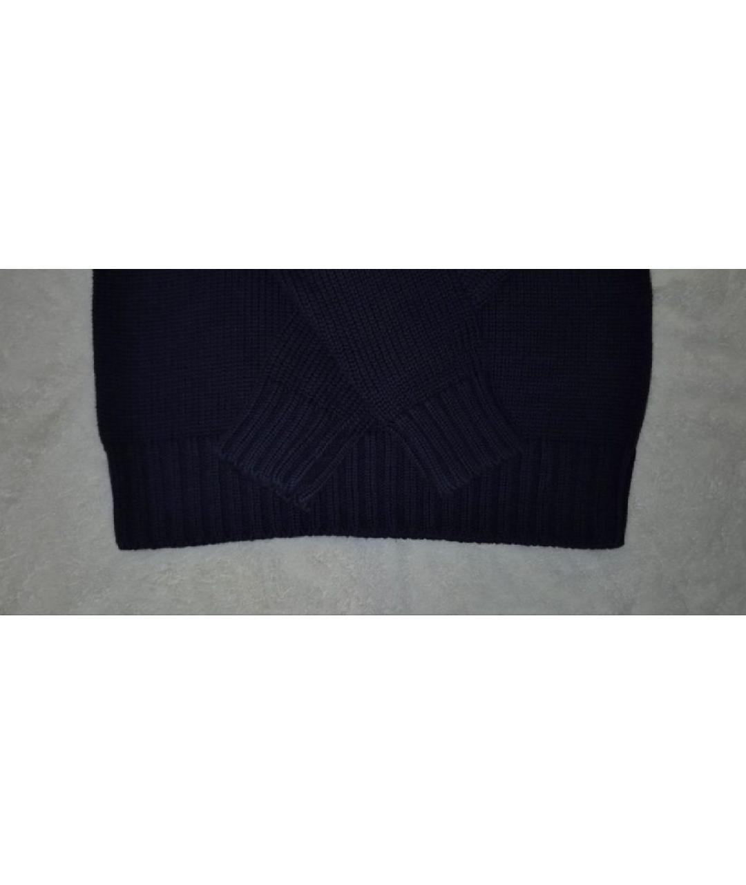 POLO RALPH LAUREN Темно-синий хлопковый джемпер / свитер, фото 9